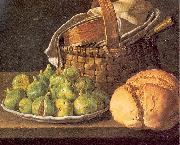 Melendez, Luis Eugenio Still-Life with Figs painting